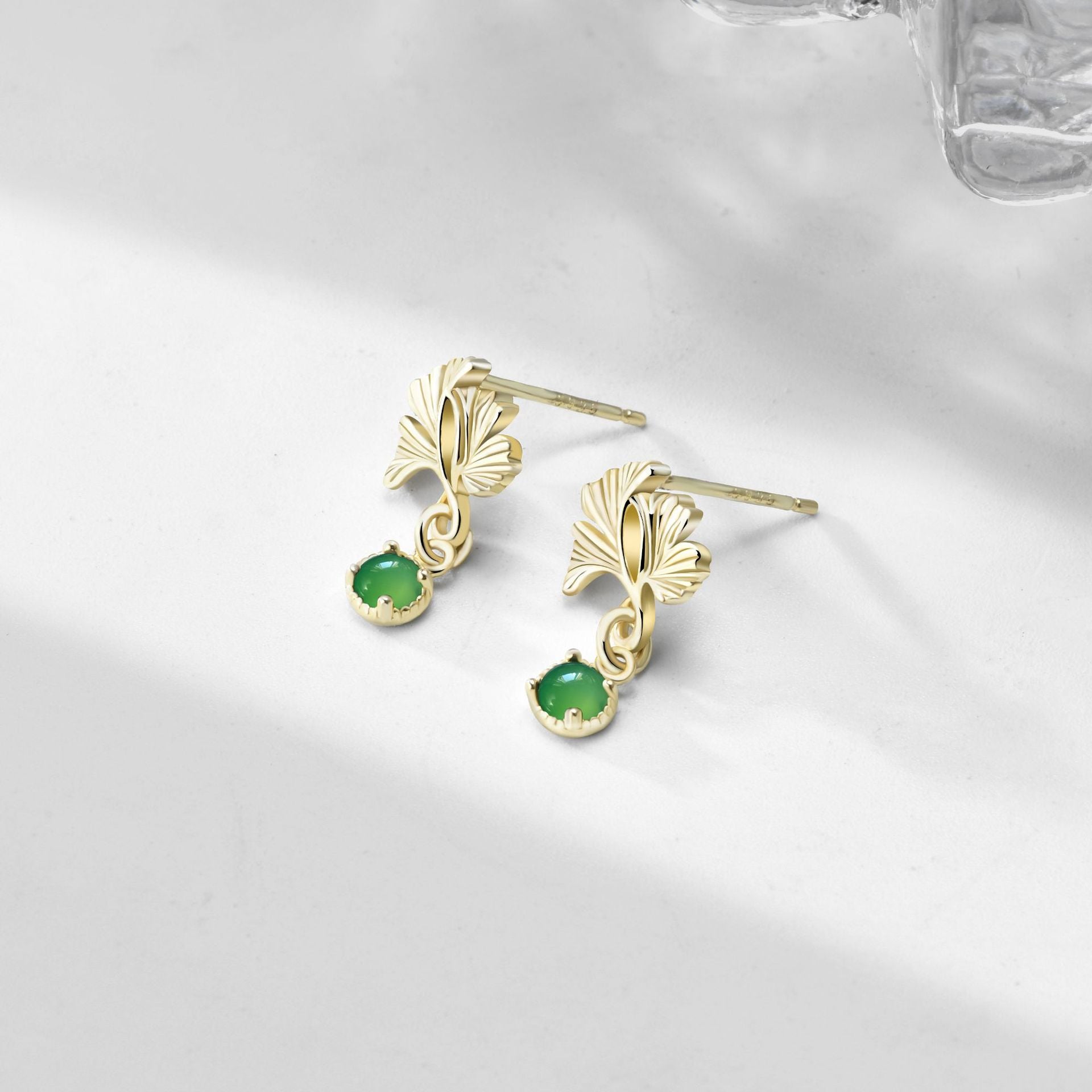 Golden Ginkgo Earrings