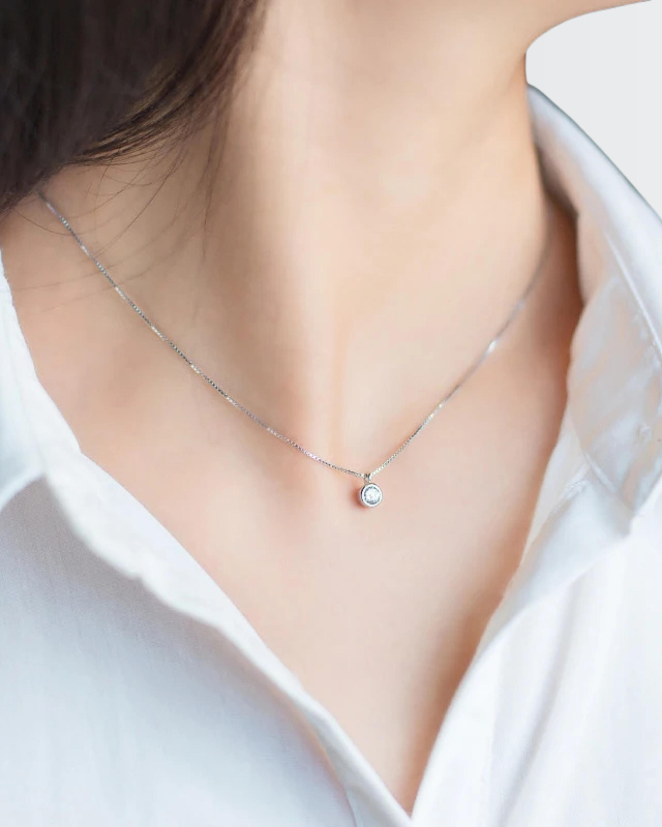 Classic Solitaire Necklace