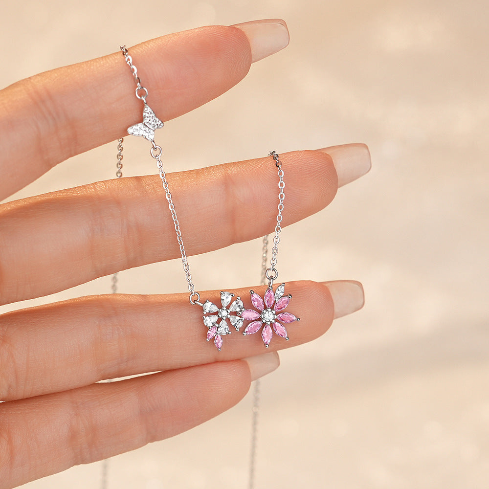 Floral elegance Bling Necklace
