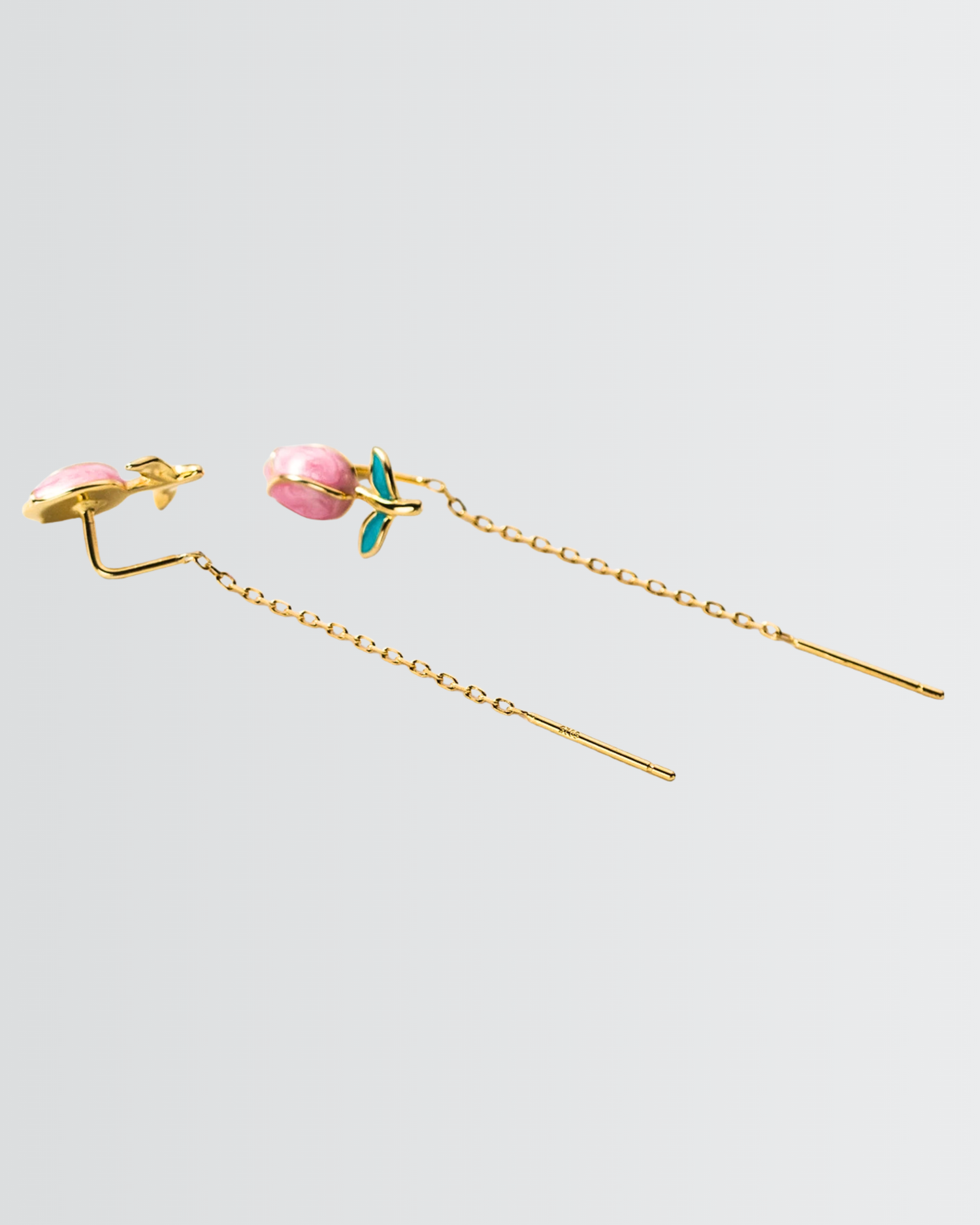 Tulip Reimagined Chain Earrings
