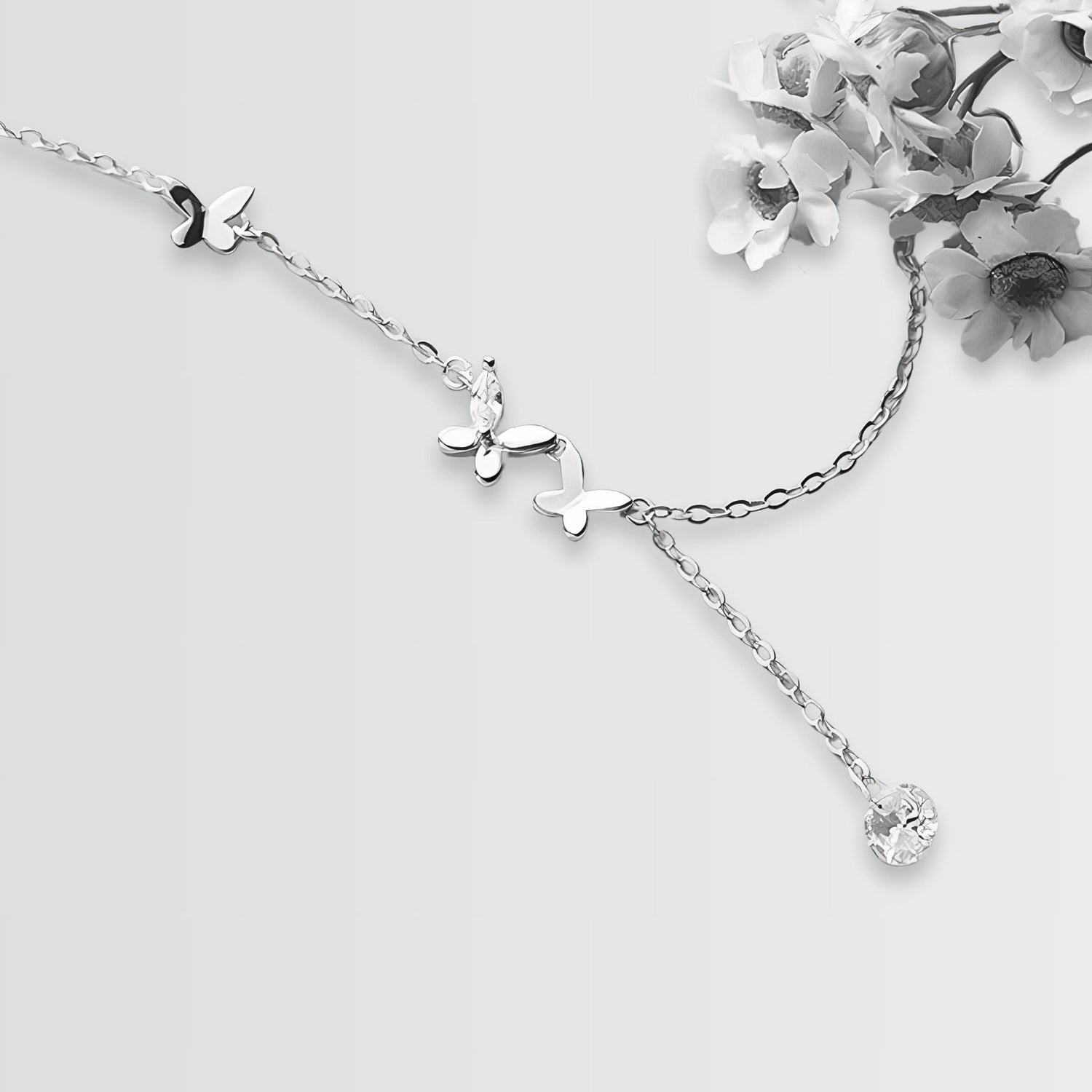 Twinkling Butterflies Minimal Necklace