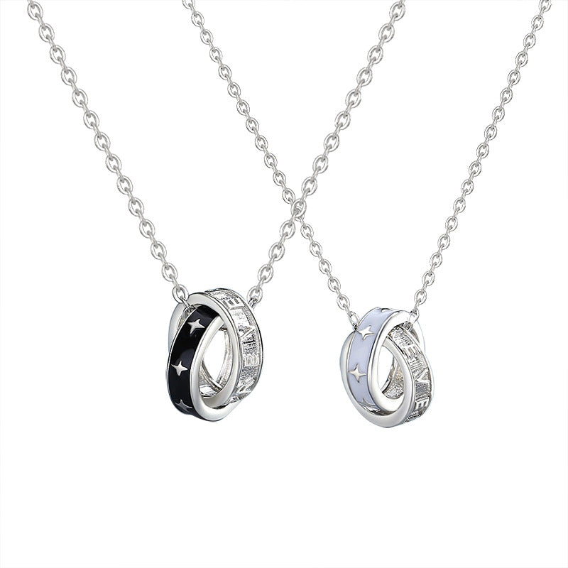 Ringed Together Forever Couple Necklace