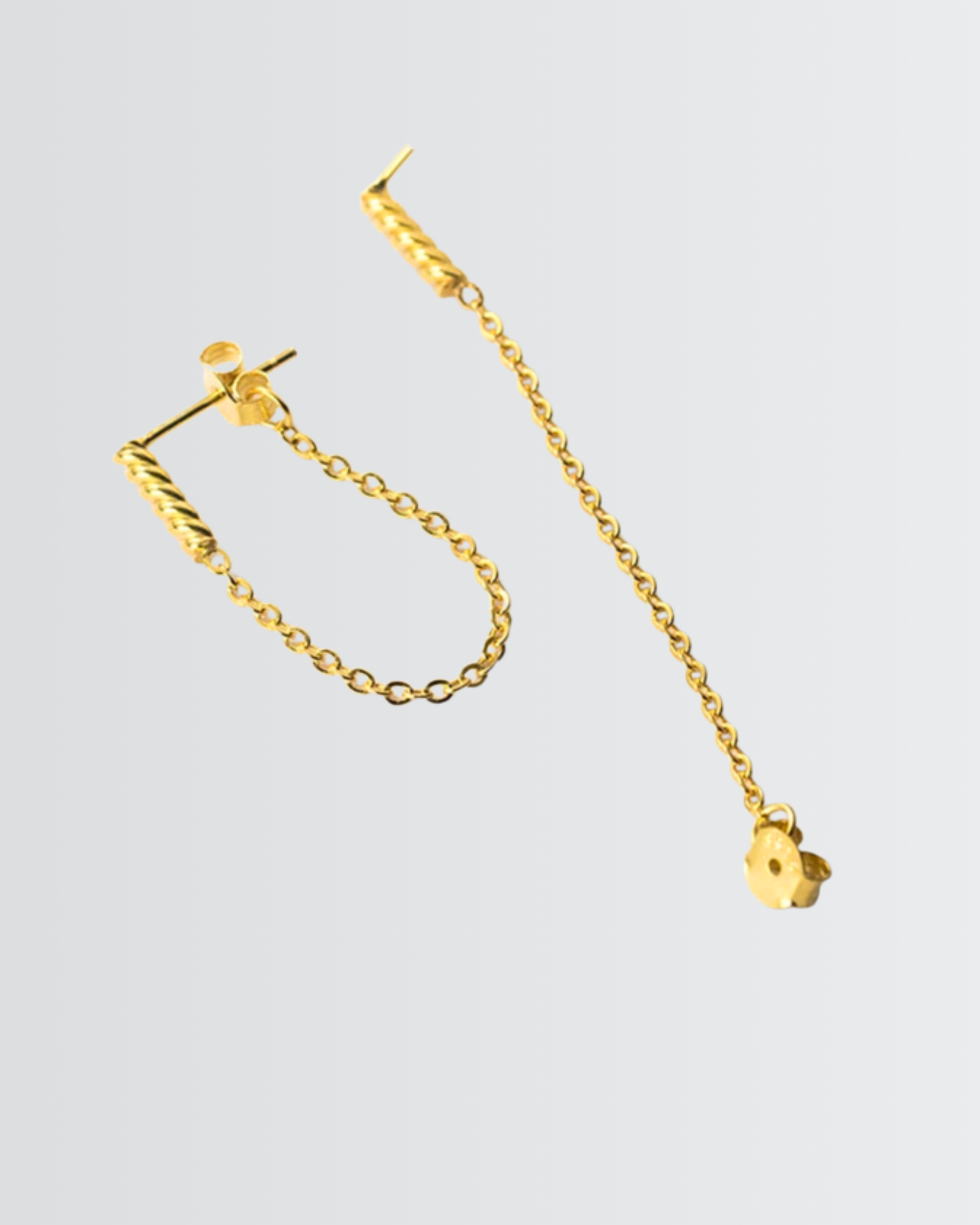 Twisted Spark Chain Earrings