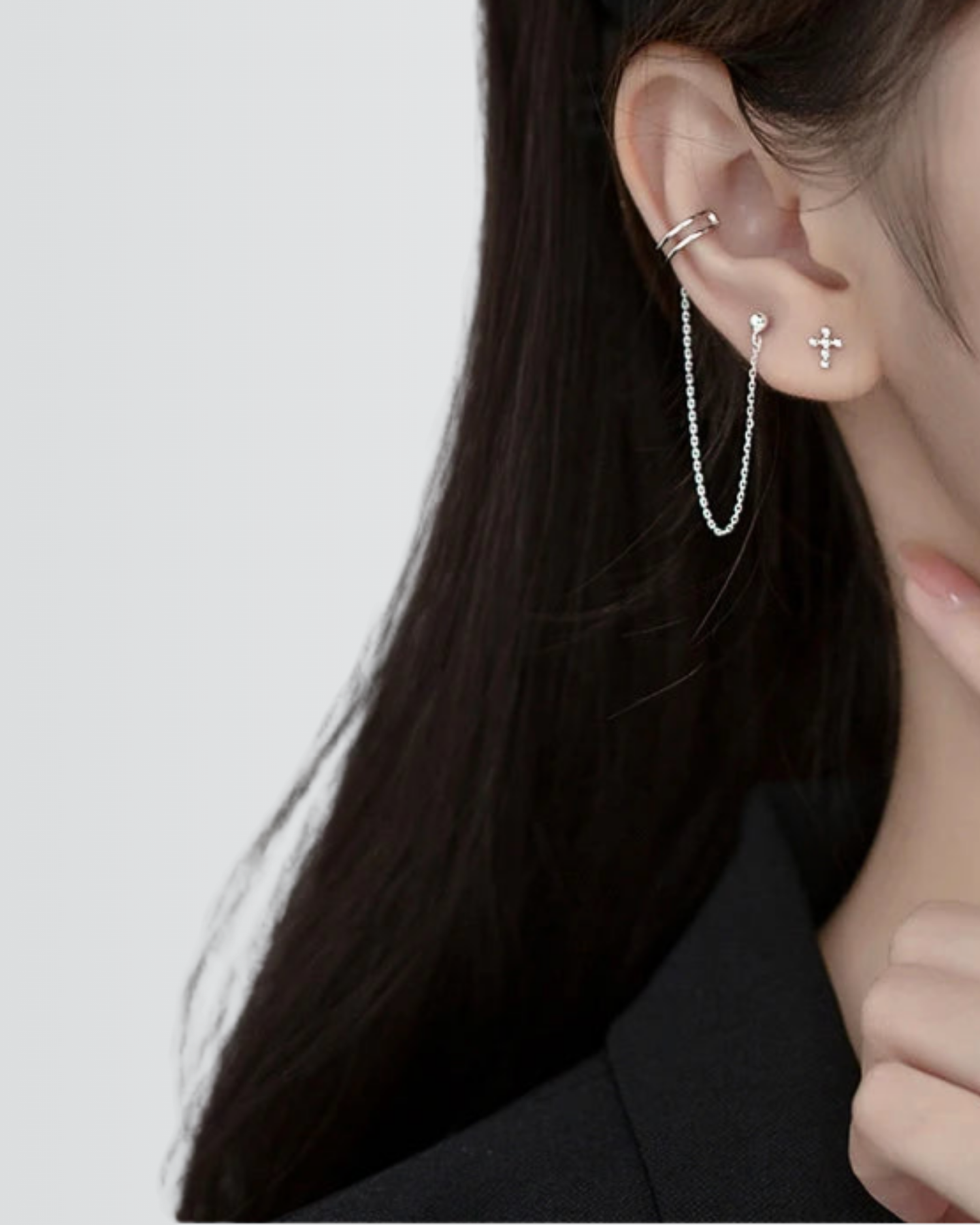 Polished Chic Cuff Earrings