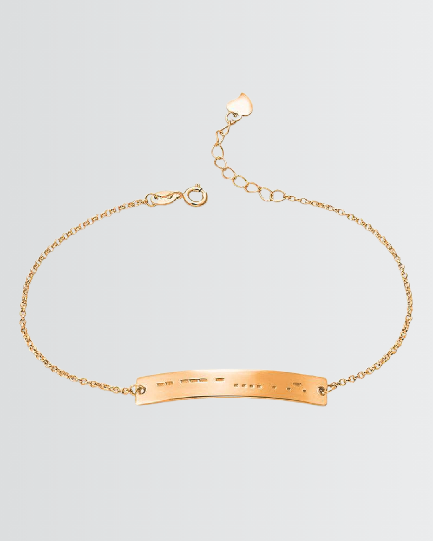 Personnalisez votre bracelet à barre en code Morse