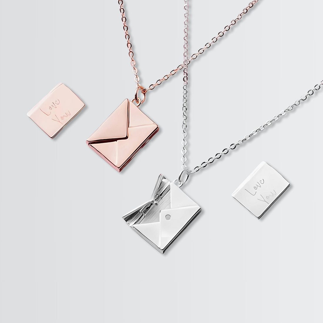 Collar con la carta de amor secreta