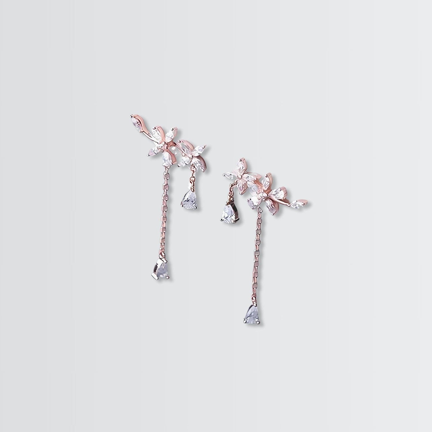 Dazzling Garland Minimal Earrings