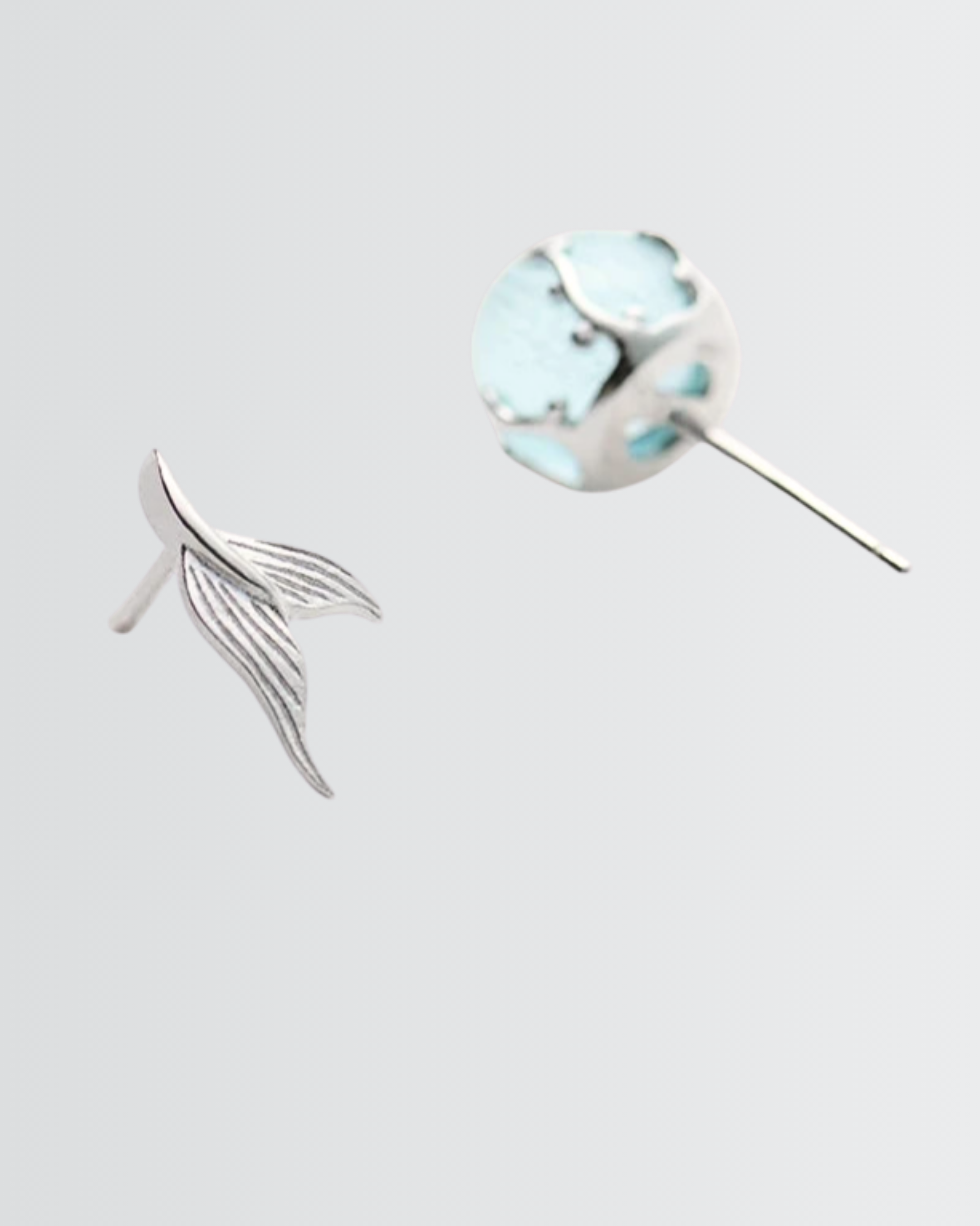 Silver Splash Minimal Studs