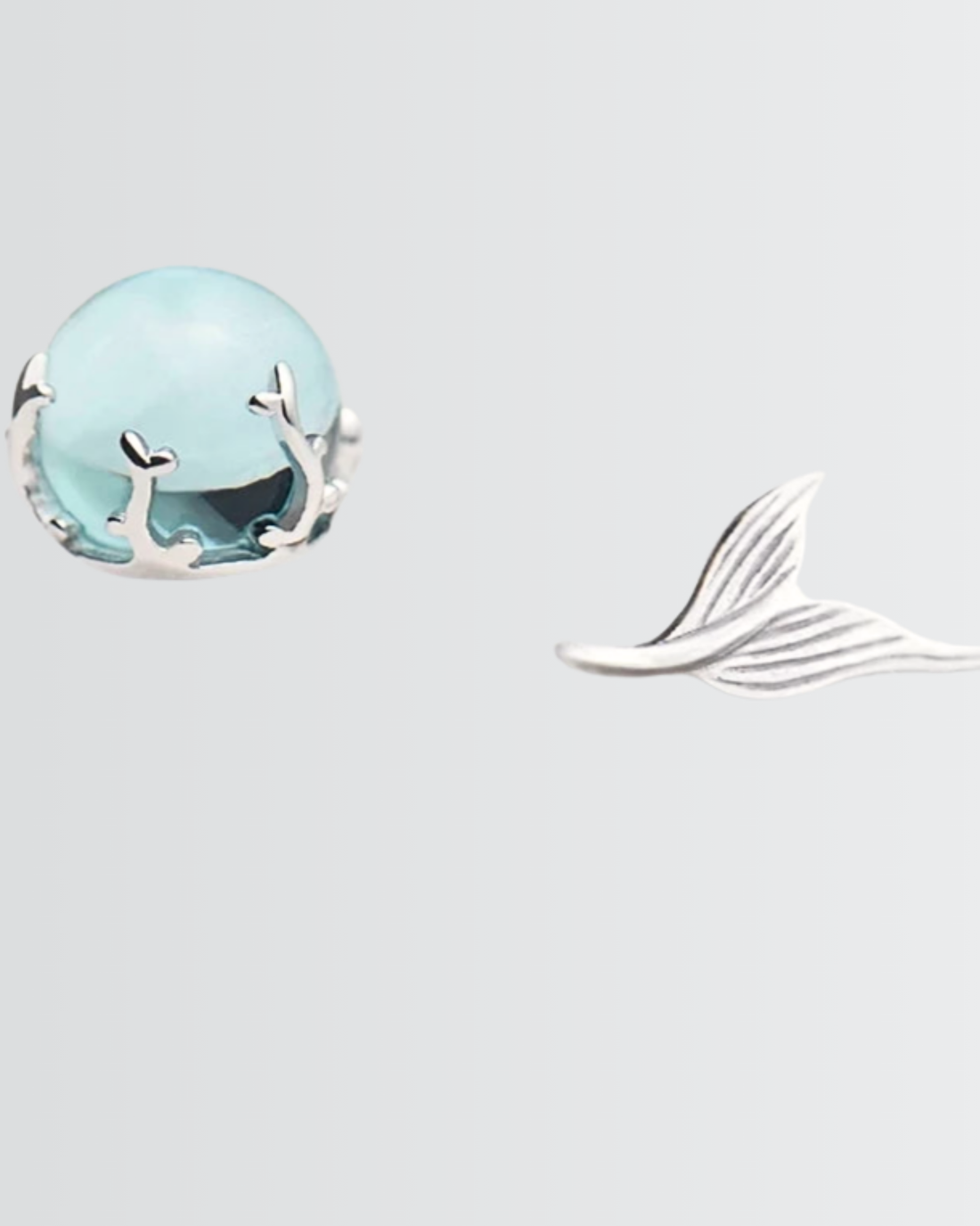 Silver Splash Minimal Studs