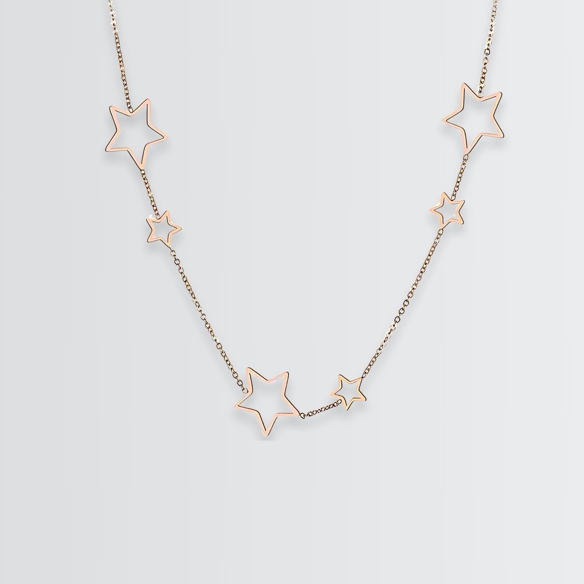 Collar de estrellas centelleantes