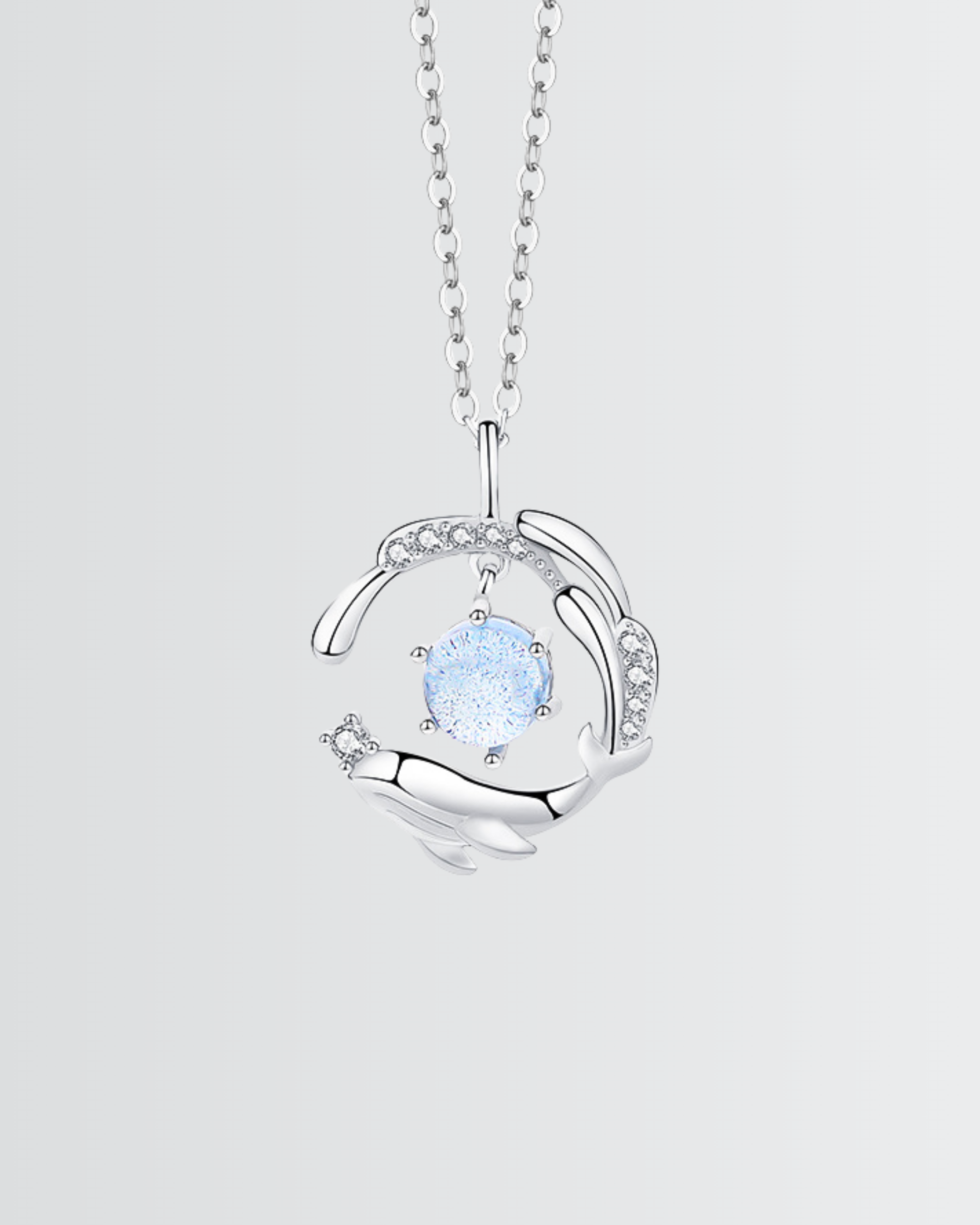 Mystic Wave Whale Necklace