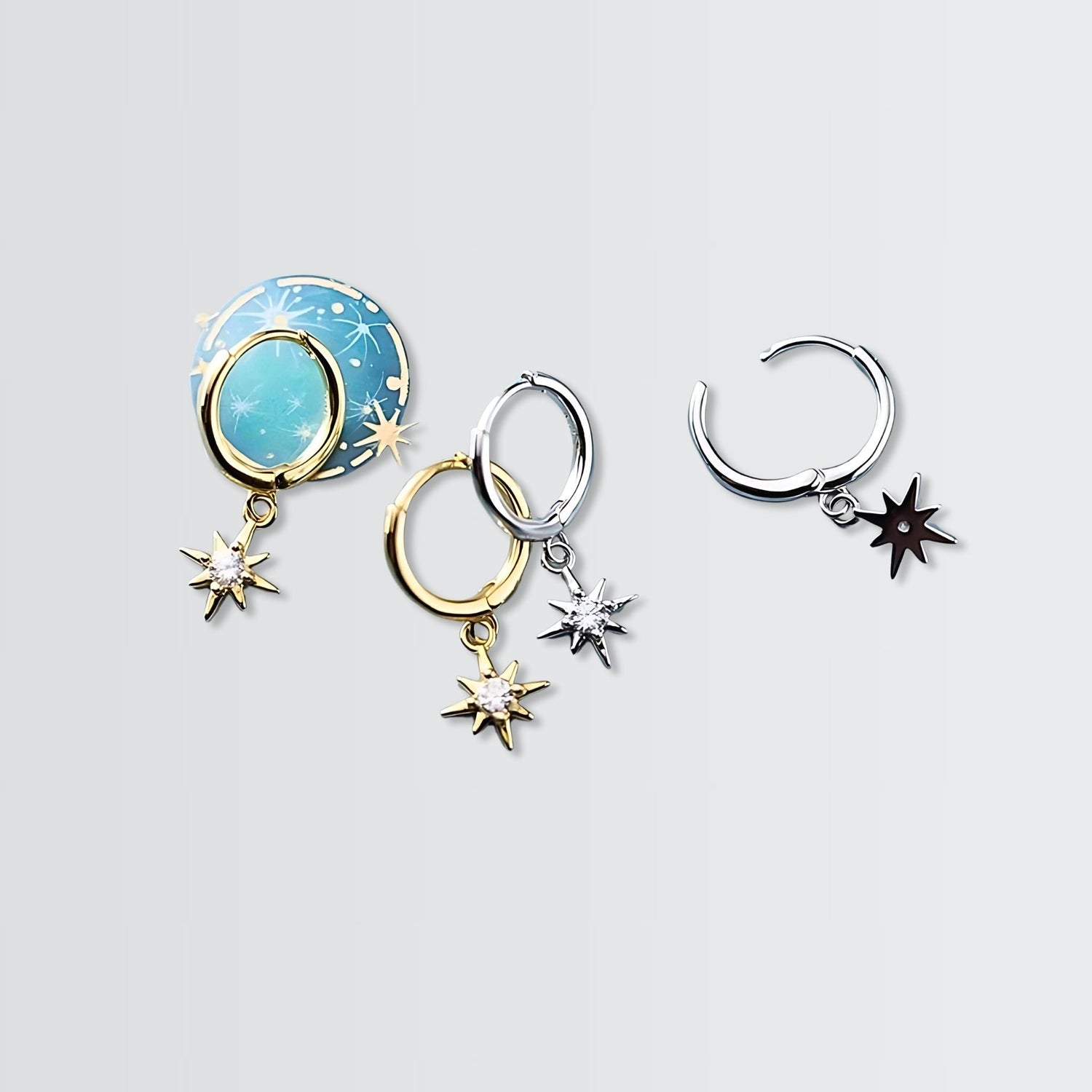 Scintillating Solitaire in Star Hoops