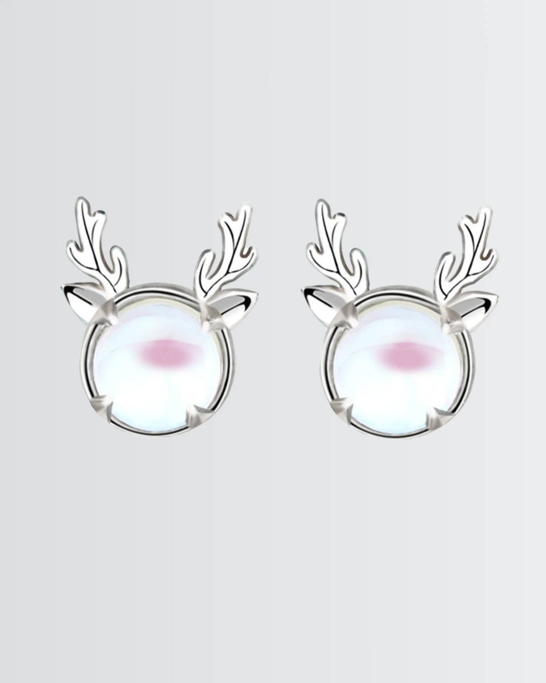 Antler Grace Studs -  Silver Earrings by BLINGLANE