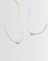 Aurique Elegance Necklace -  Silver Necklace by BLINGLANE