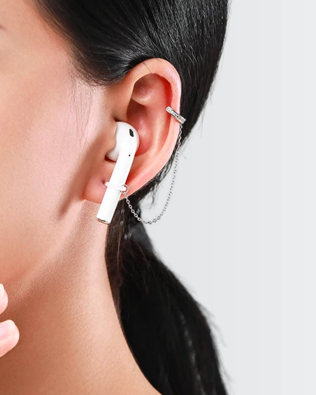 Bling &amp; Hold AirPods Earrings -  Silver Earrings by BLINGLANE