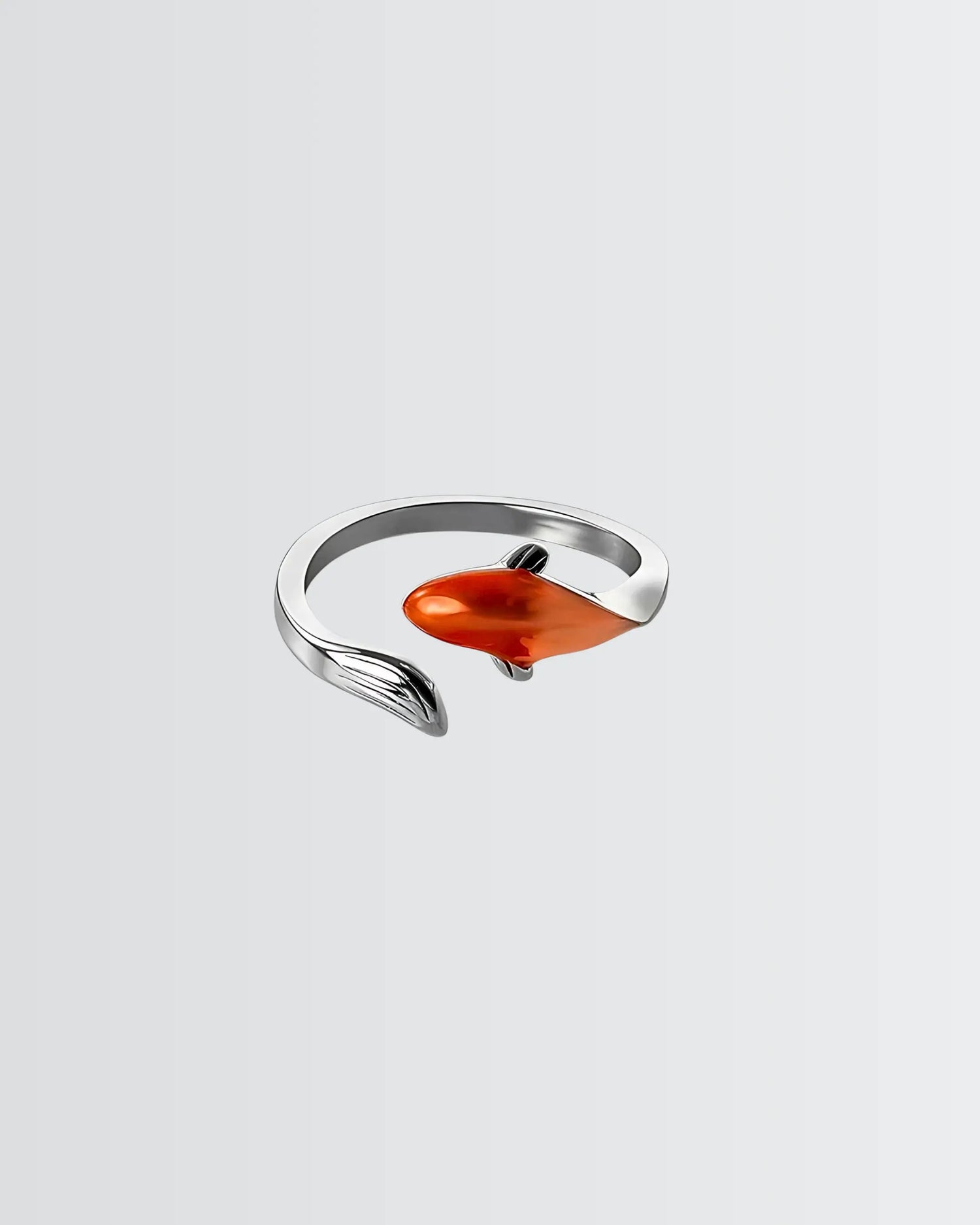 Blissful Koi Fish Ring -  Silver Rings by BLINGLANE