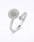 Blooming Daisy Spinner Ring -  Silver Ring by BLINGLANE