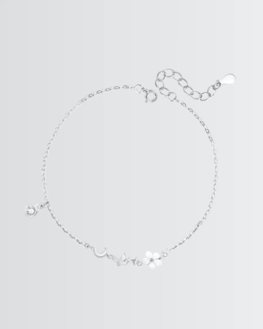 Born To Blossom Bracelet - Silver Bracelet by BLINGLANE
