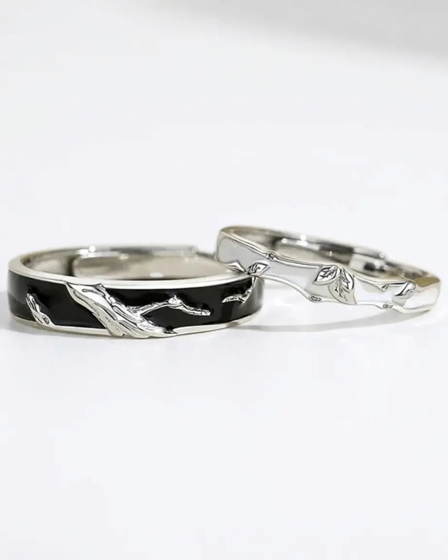 Branching Together Love Bands - Silver Ring by BLINGLANE