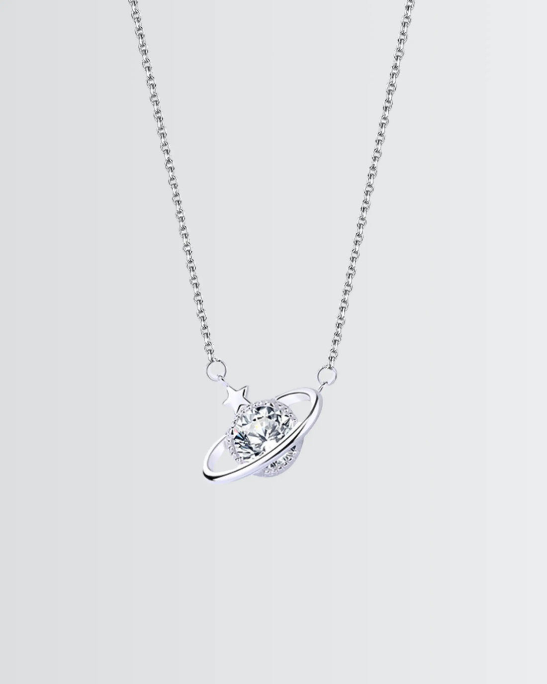 Celestial Bloom Elite Necklace - Silver Necklace by BLINGLANE