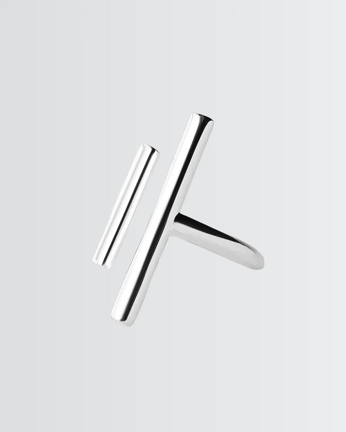 Contemporary Style Minimal Ring - Silver Ring by BLINGLANE