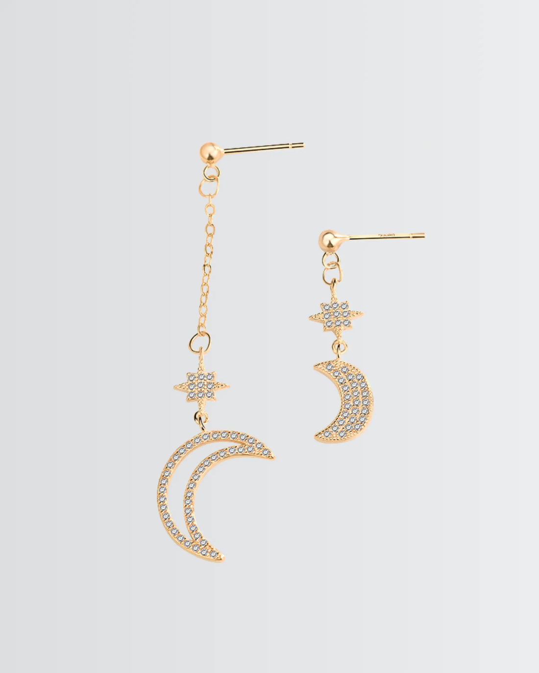 Cosmic Curve Elegant Earrings - Silver Earrings by BLINGLANE
