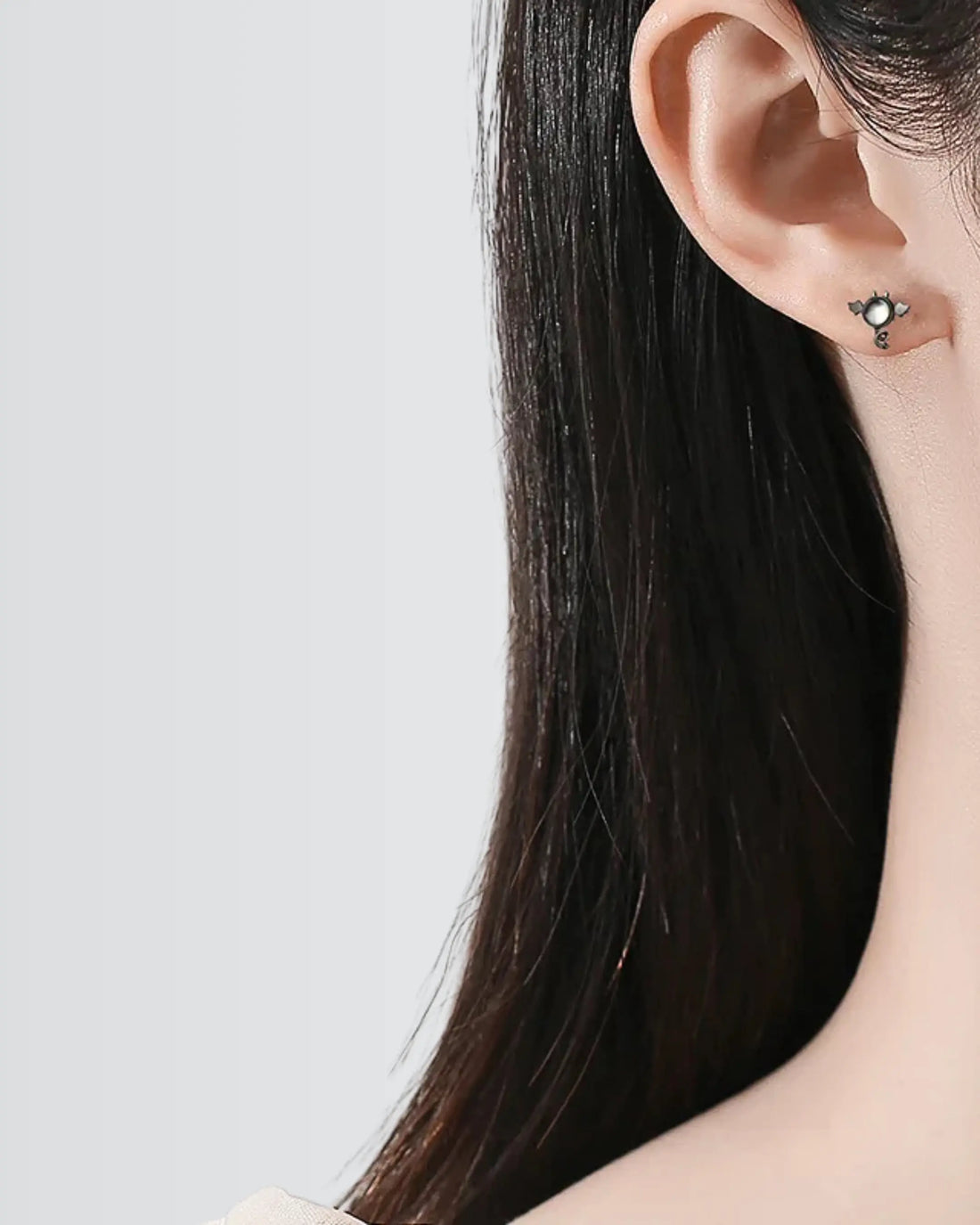 Divine Mischief Studs -  Silver Earrings by BLINGLANE