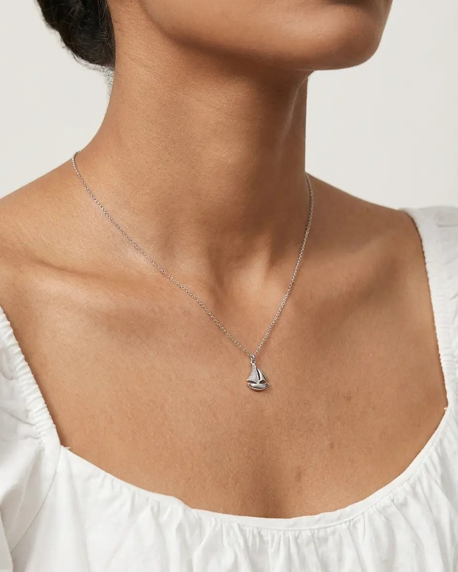 Drift Into Forever Couple Necklace -  Silver Necklace by BLINGLANE