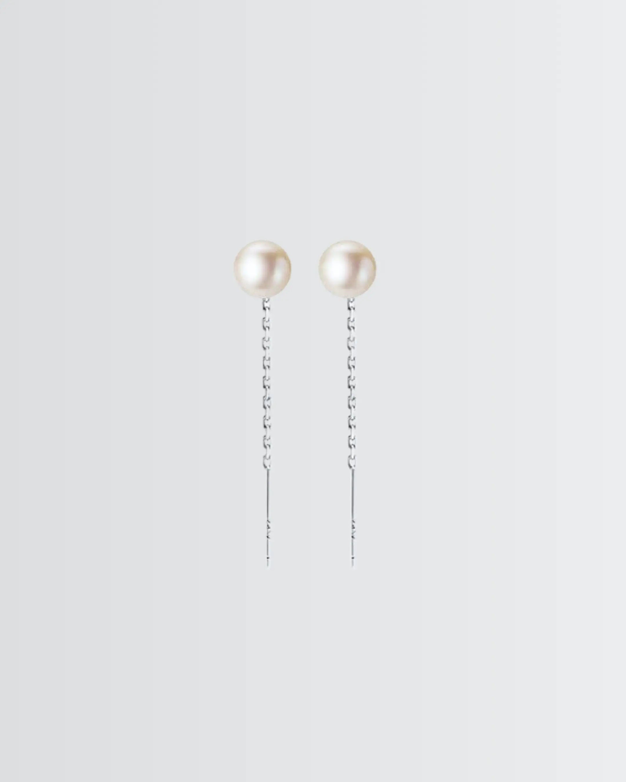 Elegance in Every Pearl Drop Earrings -  Silver Earrings by BLINGLANE