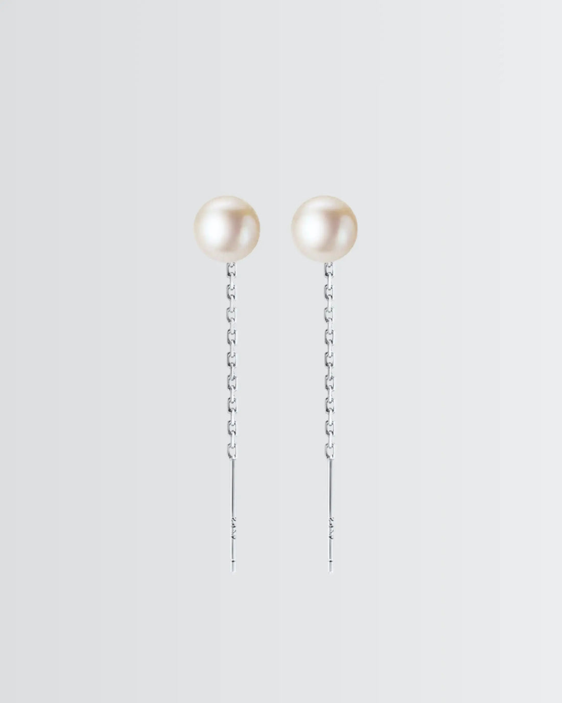 Elegance in Every Pearl Drop Earrings - Silver Earrings by BLINGLANE