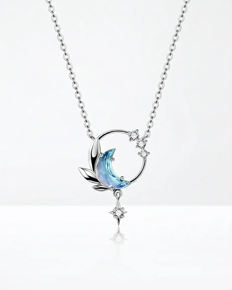 Enchanted Moon Elite Necklace - Silver Necklace by BLINGLANE