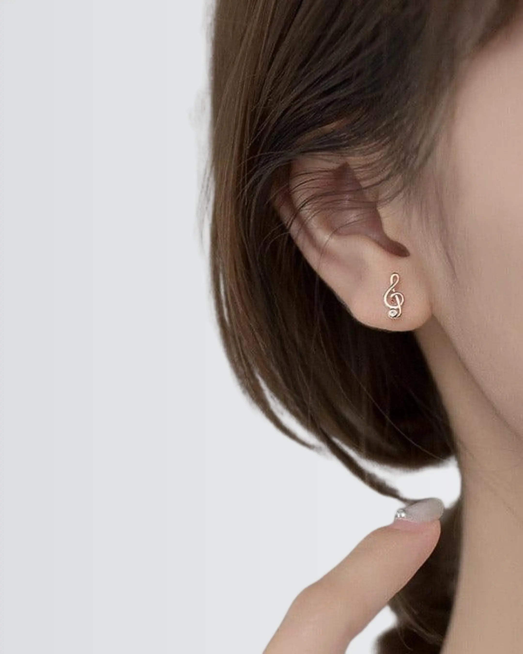 Feel The Rhythm Studs -  Silver Earrings by BLINGLANE