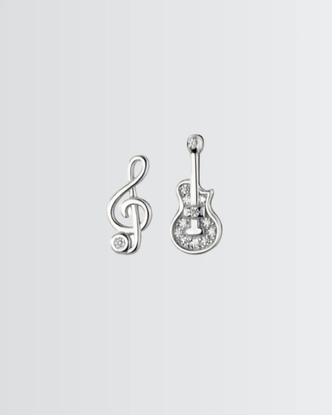 Feel The Rhythm Studs -  Silver Earrings by BLINGLANE