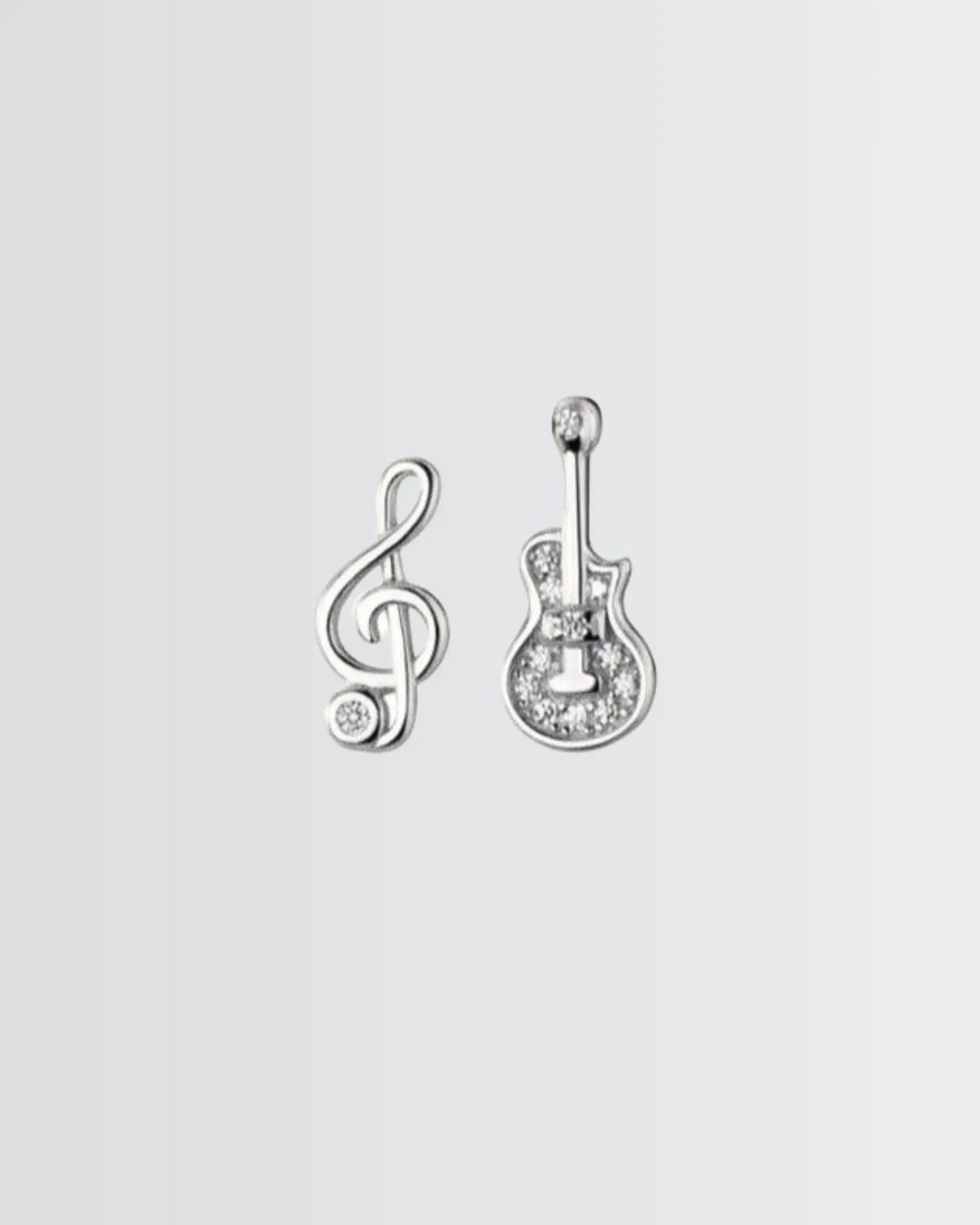 Feel The Rhythm Studs -  Silver Earrings by BLINGLANE