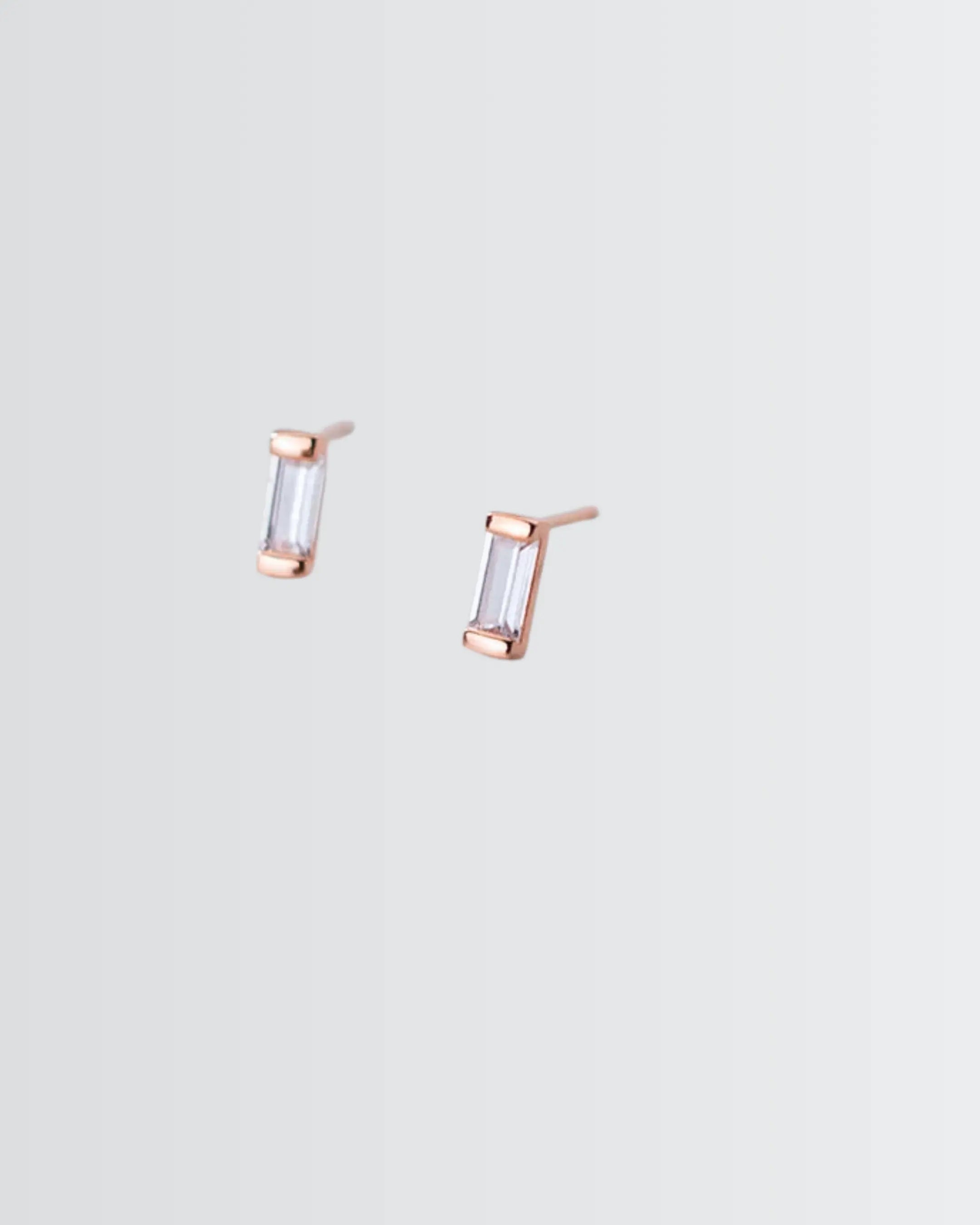 Fine Edge Elite Studs -  Silver Earrings by BLINGLANE