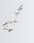 Floral Rise Elite Studs -  Silver Earrings by BLINGLANE