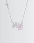 Floral elegance Bling Necklace -  Silver Necklace by BLINGLANE