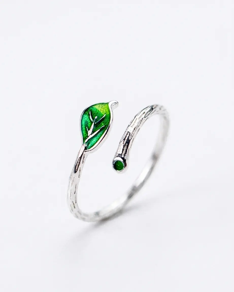 Florally Fierce Minimal Ring -  Silver Ring by BLINGLANE