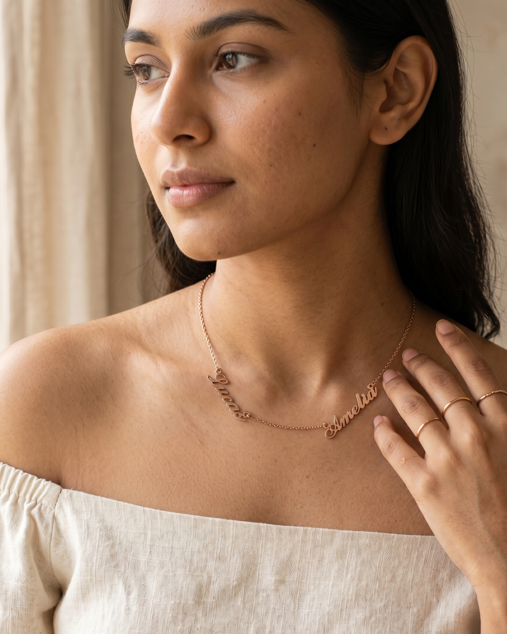 Personalize Two Names Necklace - jewellery by BLINGLANE