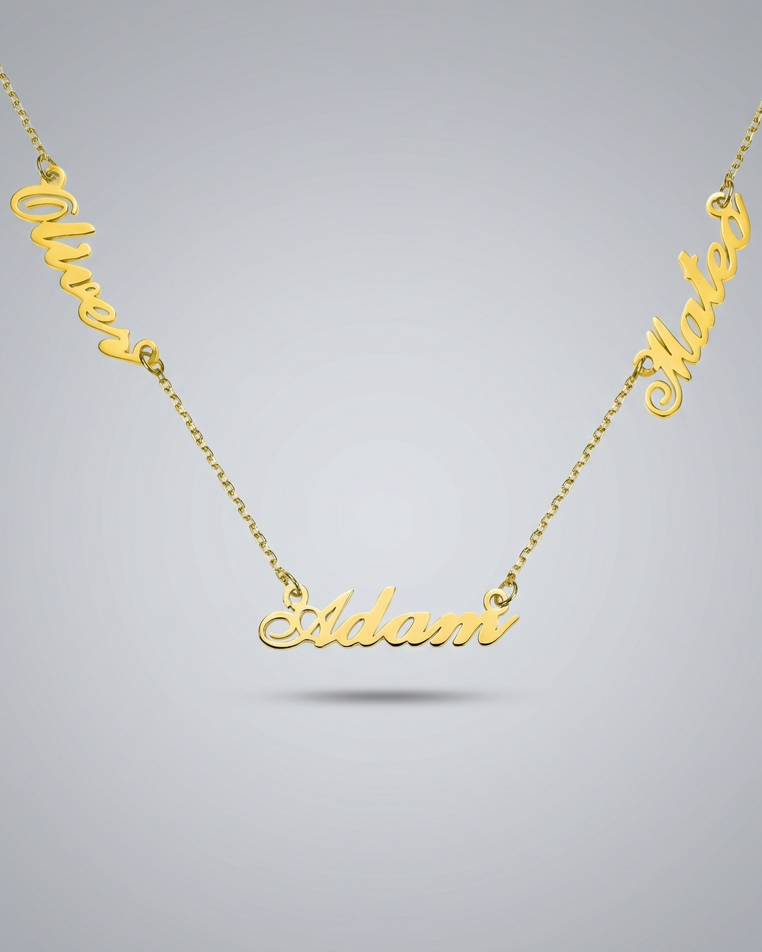 Personalize Three Names Necklace - jewellery by BLINGLANE