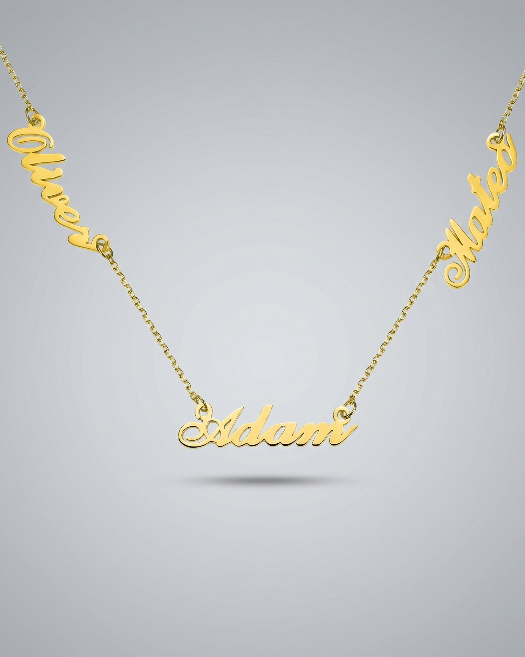 Personalize Three Names Necklace - jewellery by BLINGLANE