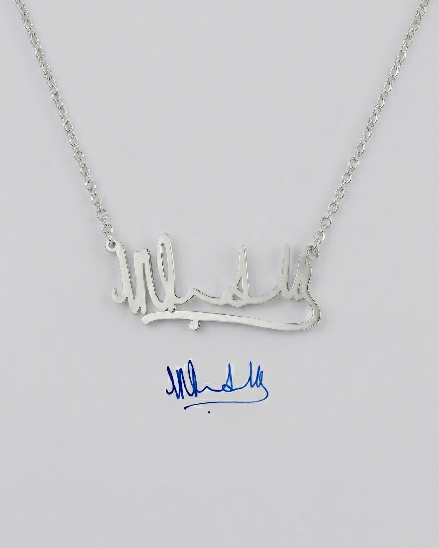 Personaliza tu collar con firma manuscrita