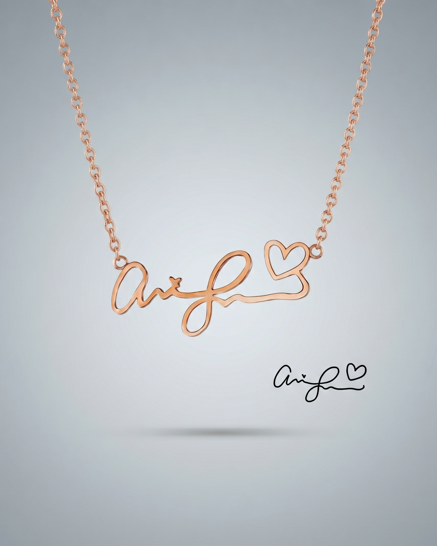 Personaliza tu collar con firma manuscrita