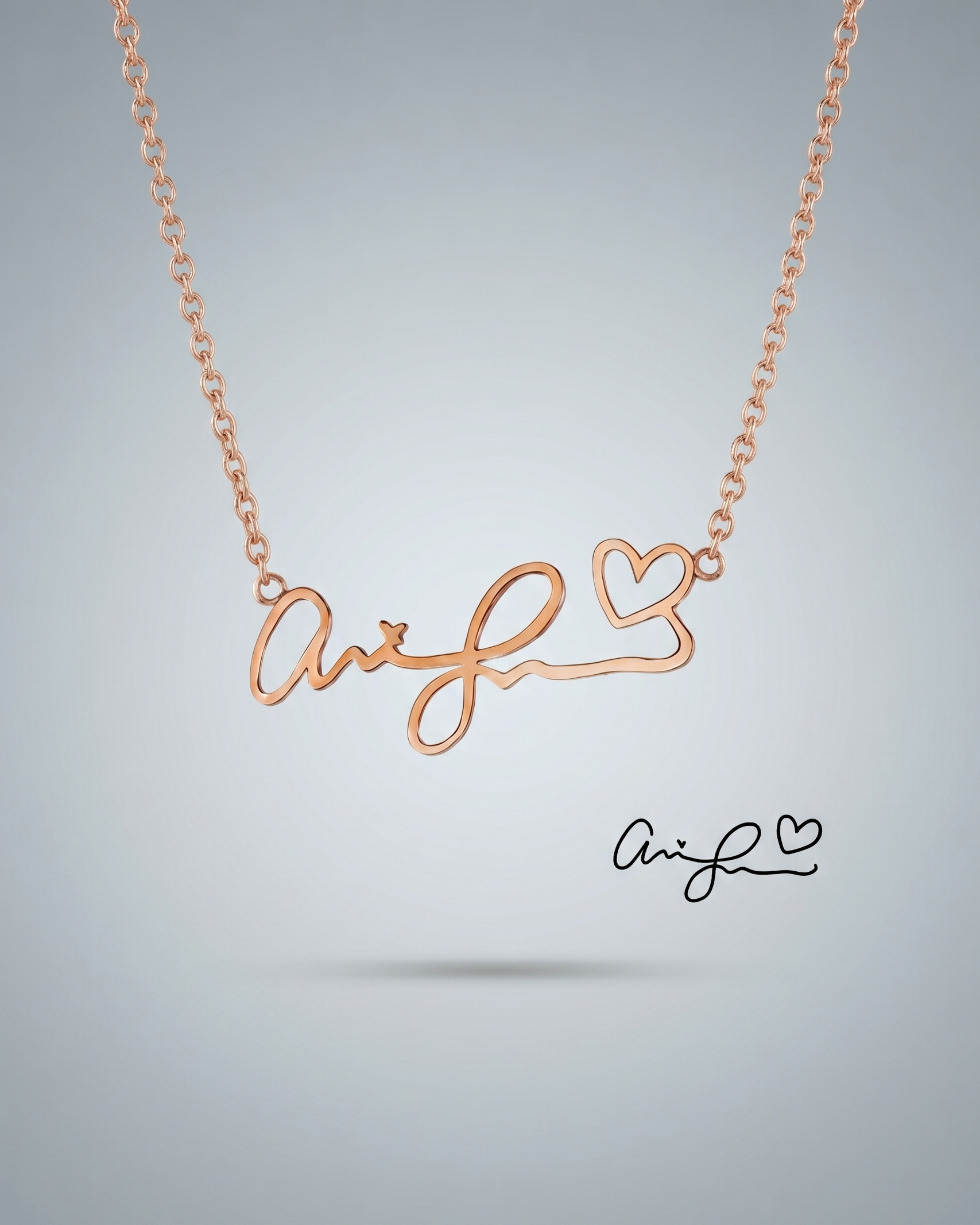 Personaliza tu collar con firma manuscrita