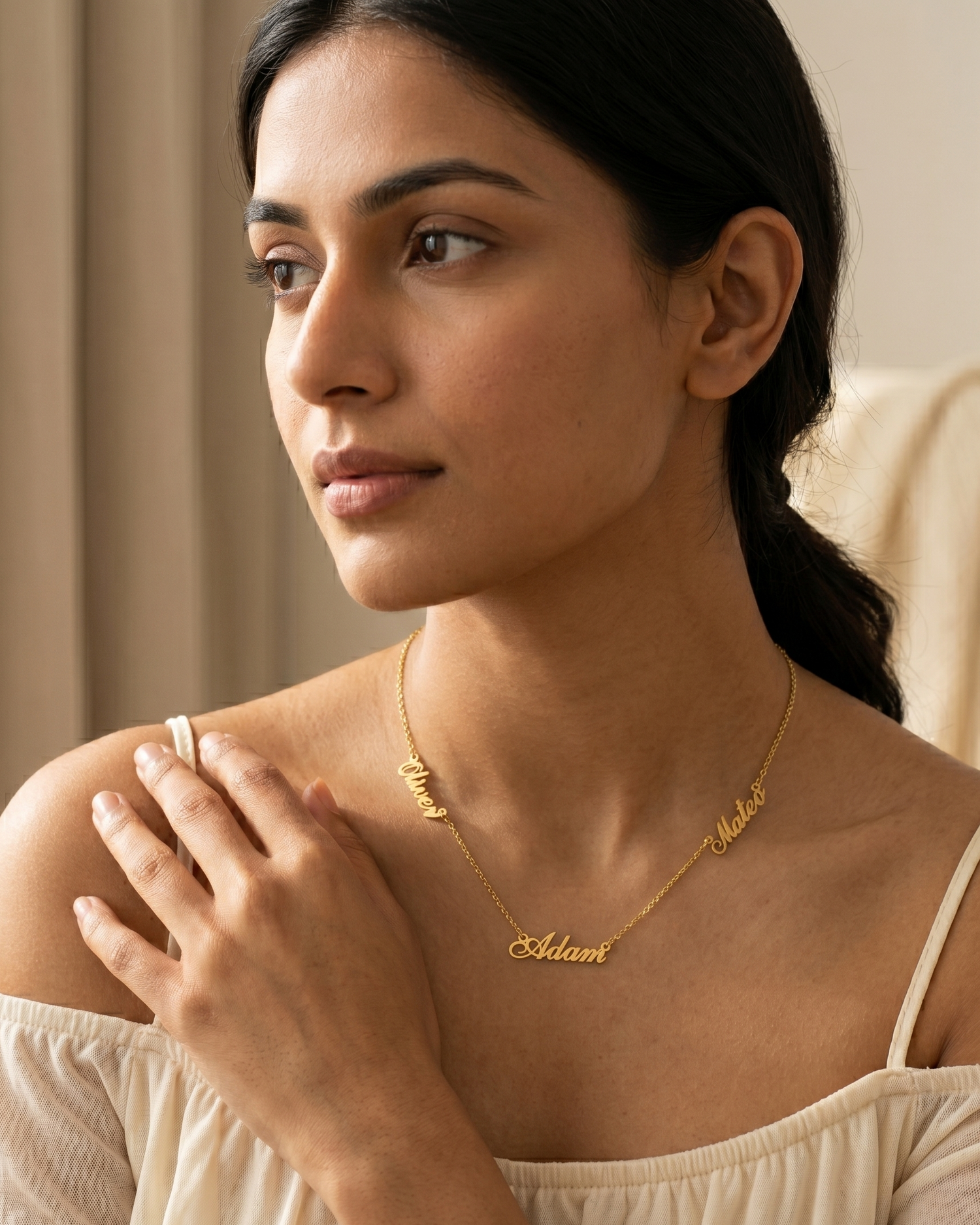 Personalize Three Names Necklace - jewellery by BLINGLANE