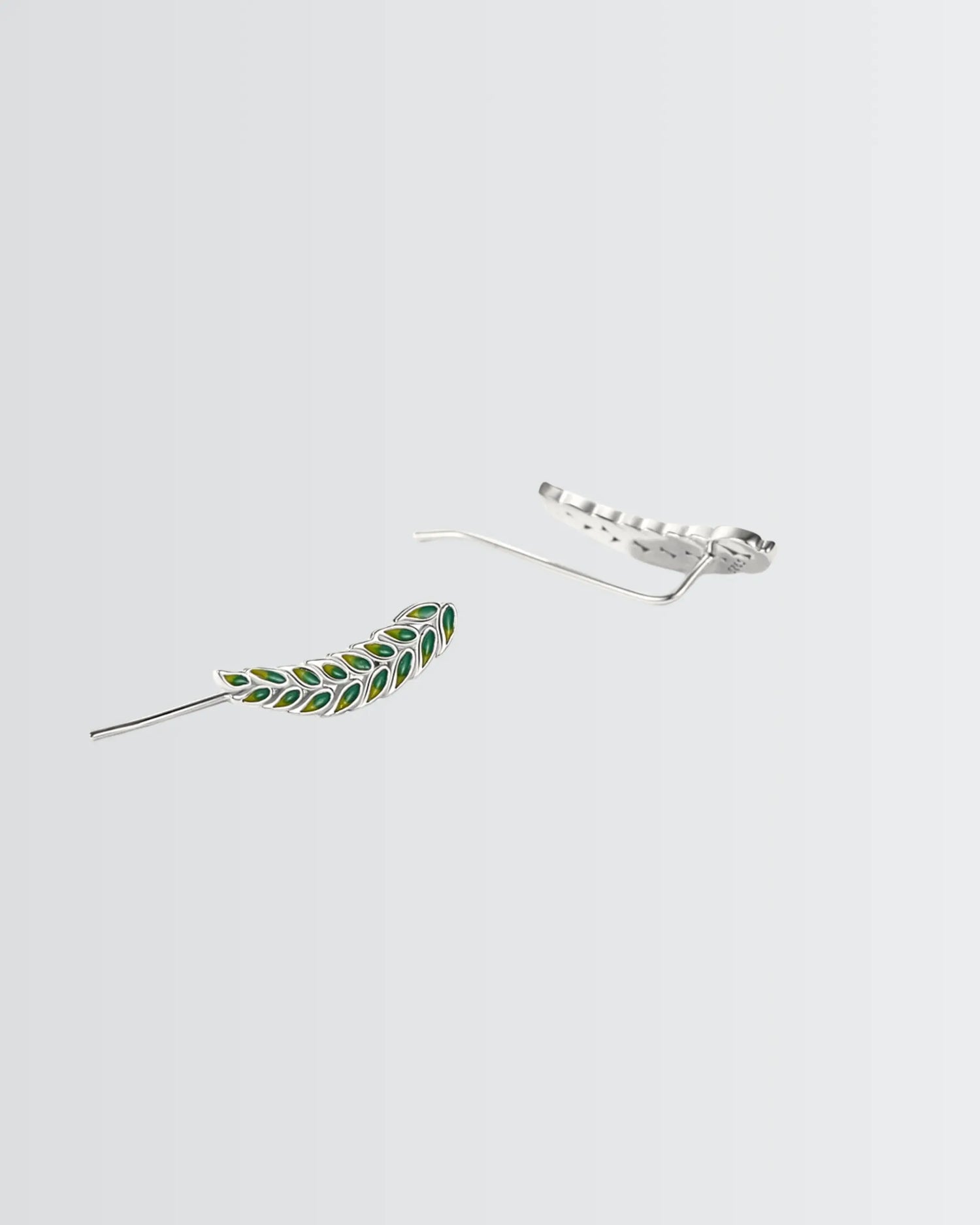 Graced By Flora Ear Climbers -  Silver Earrings by BLINGLANE