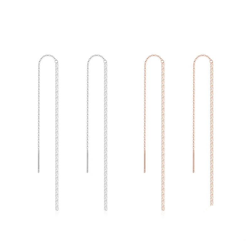 Elite Lines Of Light Threader Earrings