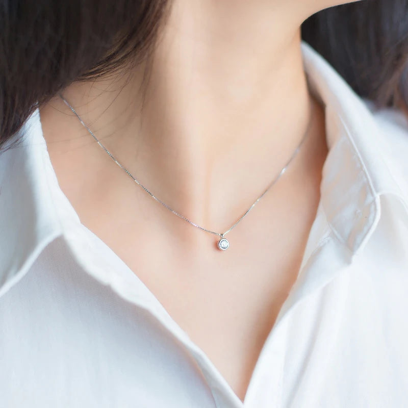 Classic Solitaire Necklace