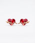 Heartflow Mini Studs -  Silver Earrings by BLINGLANE