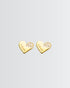 Heartlight Minimal Studs -  Silver Earrings by BLINGLANE